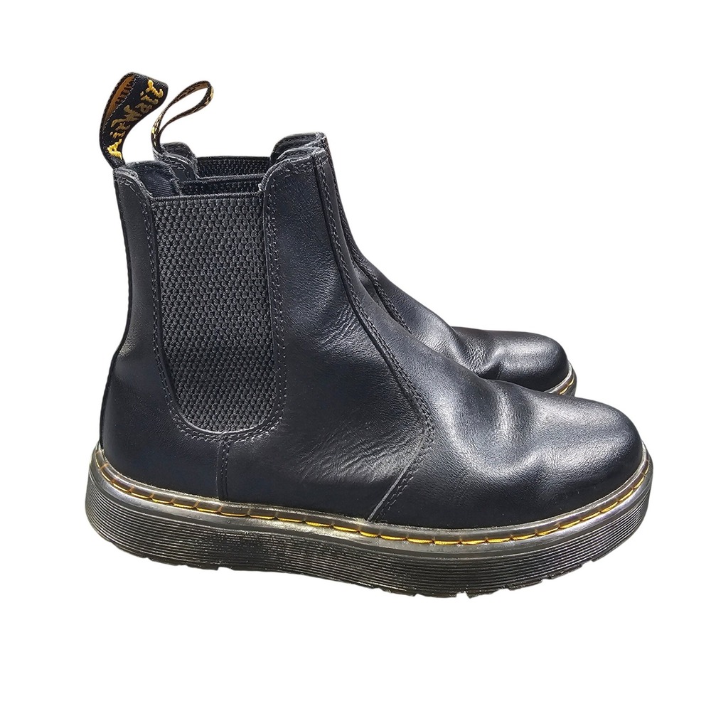 Dr Martens Dorrian Chelsea Boots Black Leather Womens 7 Mens 6 AirWair AW004